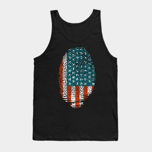 American fingerprint Tank Top